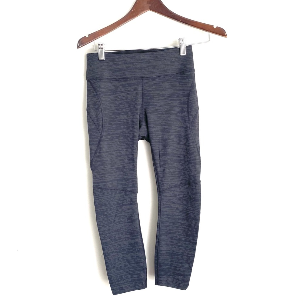 OUTDOOR VOICES $75 NWOT Womens Small Gray/Black Flex 21" Cropped Leggings M4